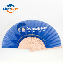 High performance OEM wooden hand fan as promotional gift